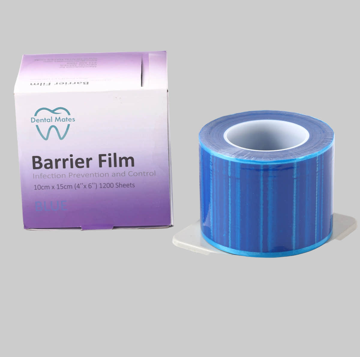 Dental Barrier Film Sticky Wrap in Blue 4" x 6" (1200 Sheet)