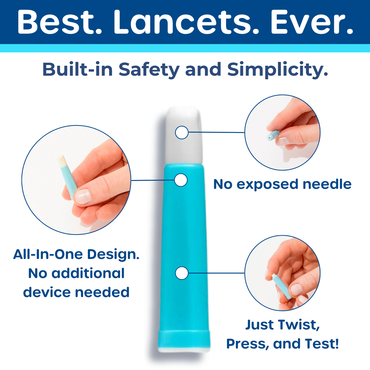 Pip All-In-One Diabetes Lancets