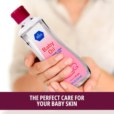 MedPride Baby Oil with seal & Flip Top - 8 oz - Case of 24