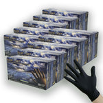 Dark Light Black Nitrile Gloves - Exam Grade, Powder Free (9 Mil), 1,000 Gloves - BOGO 20% OFF