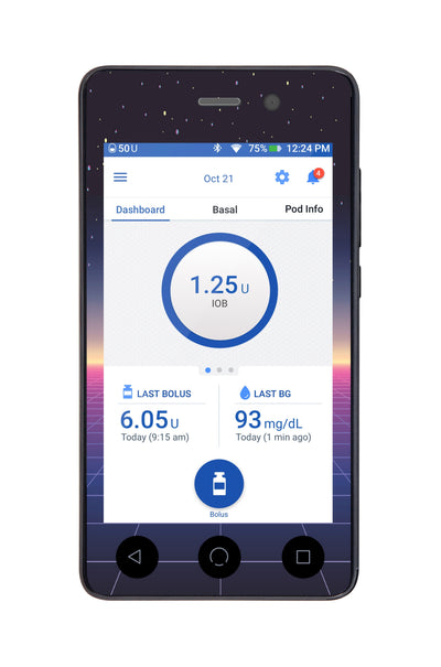 Dark Side Sticker for Omnipod DASH® PDM – Pump Peelz