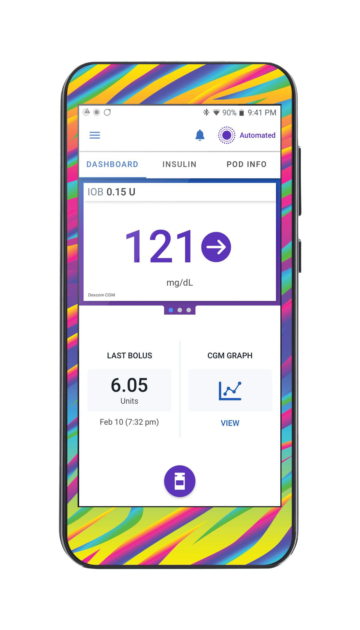 DayGlo Sticker for Omnipod® 5 Controller – Pump Peelz