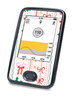 Holly Jolly Ribbon Dexcom G6 Touchscreen Receiver Sticker - Pump Peelz