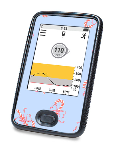 Candy Cane Lane Dexcom G6 Touchscreen Receiver Sticker - Pump Peelz
