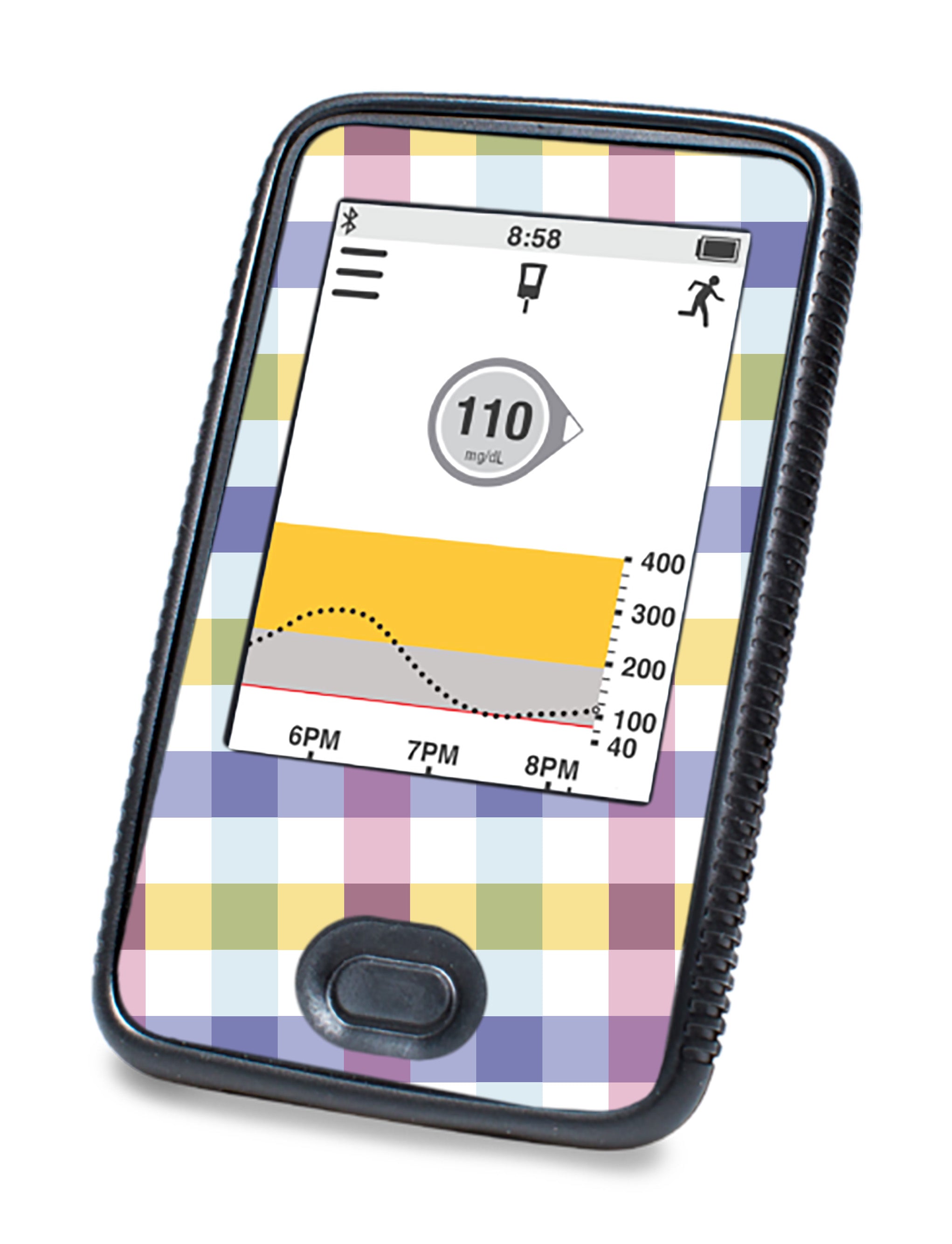 Spring Plaid DEXCOM G6 Touchscreen Receiver