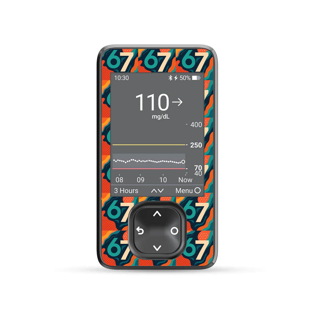 6/7 Dexcom G7 and G6 Touchscreen Receiver Sticker - Pump Peelz