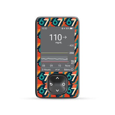 6/7 Dexcom G7 and G6 Touchscreen Receiver Sticker - Pump Peelz
