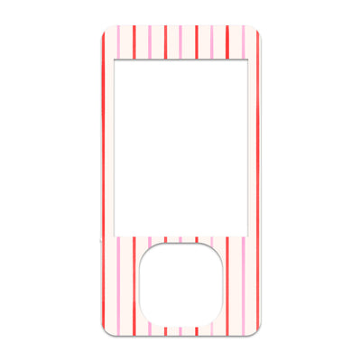Peppermint Stripes Dexcom G7 and G6 Touchscreen Receiver Sticker - Pump Peelz