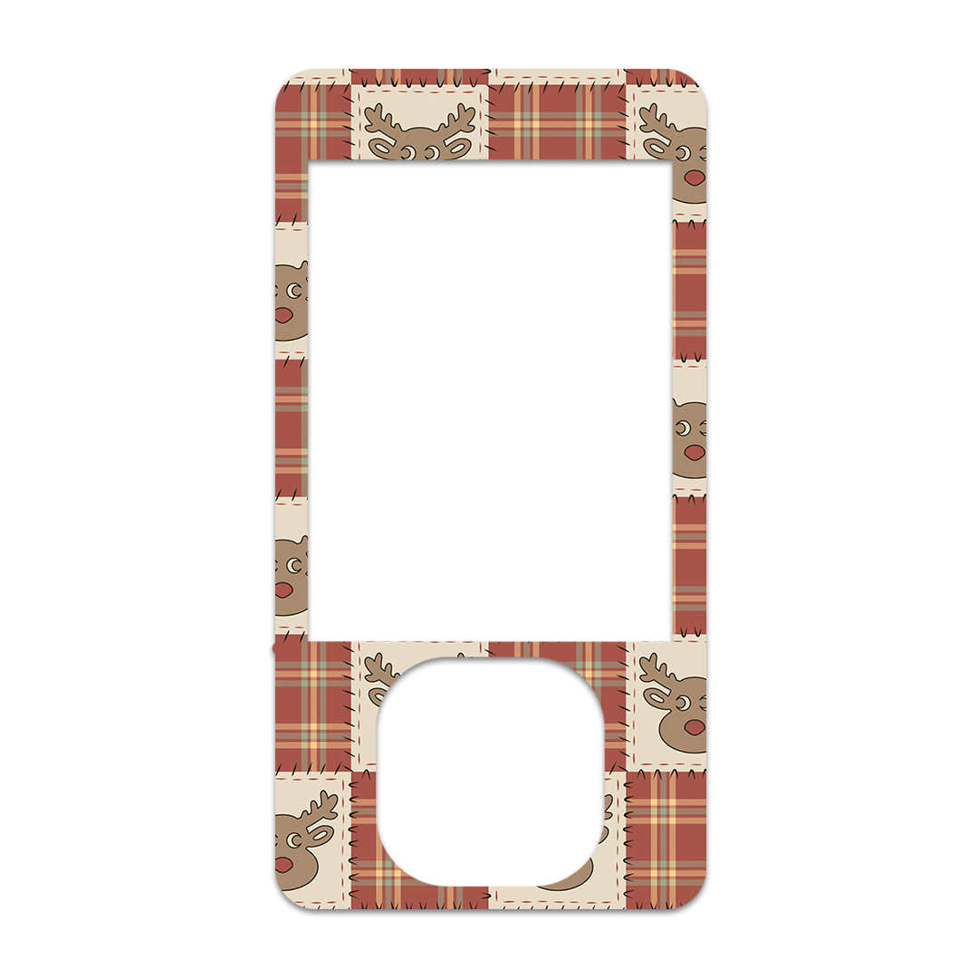Rustic Reindeer Dexcom G7 and G6 Touchscreen Receiver Sticker - Pump Peelz