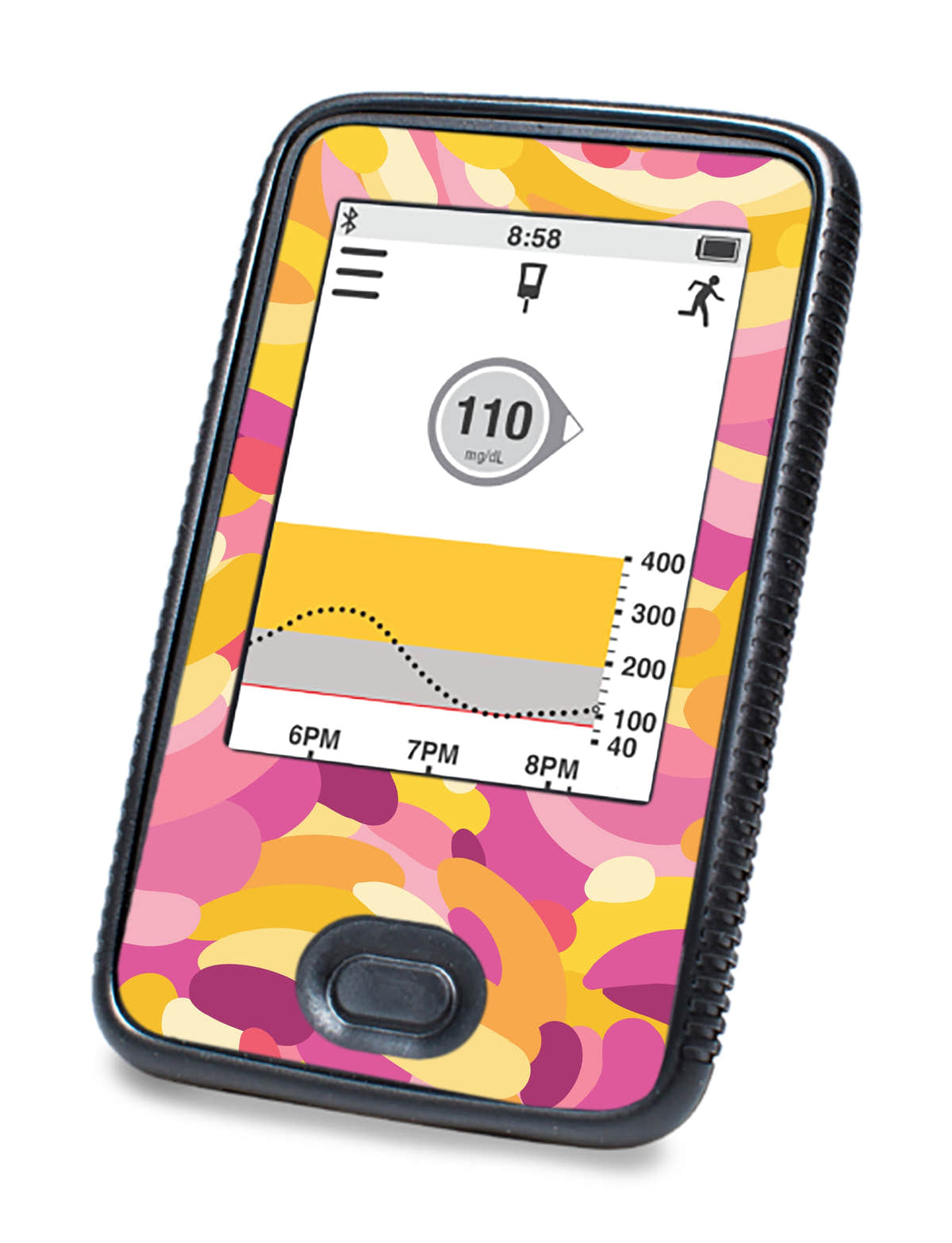 Jelly Swirl Dexcom G6 Touchscreen Receiver Sticker - Pump Peelz