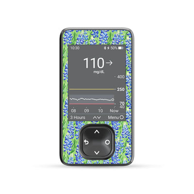 Blue Blooms DEXCOM G7 Touchscreen Receiver