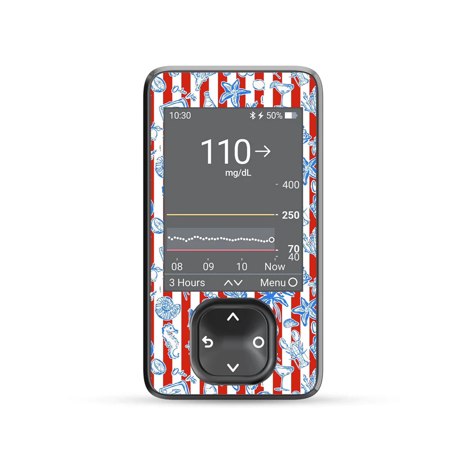 Spritz Parade Dexcom G7 Touchscreen Receiver Sticker - Pump Peelz