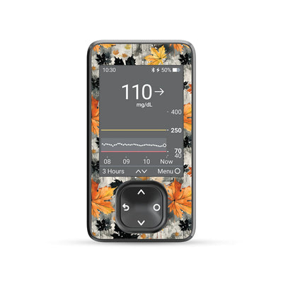 Fall Camo DEXCOM G7 and Stelo and G6 Touchscreen Receiver Sticker