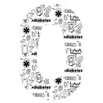Diabetes Awarenes s Doodles Dexcom G6 Patch Tape - Pump Peelz