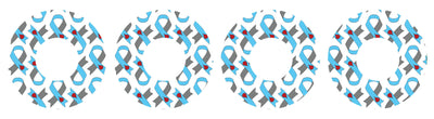 Diabetes Awareness Ribbon Patch  Tape Designed for the FreeStyle Libre 2