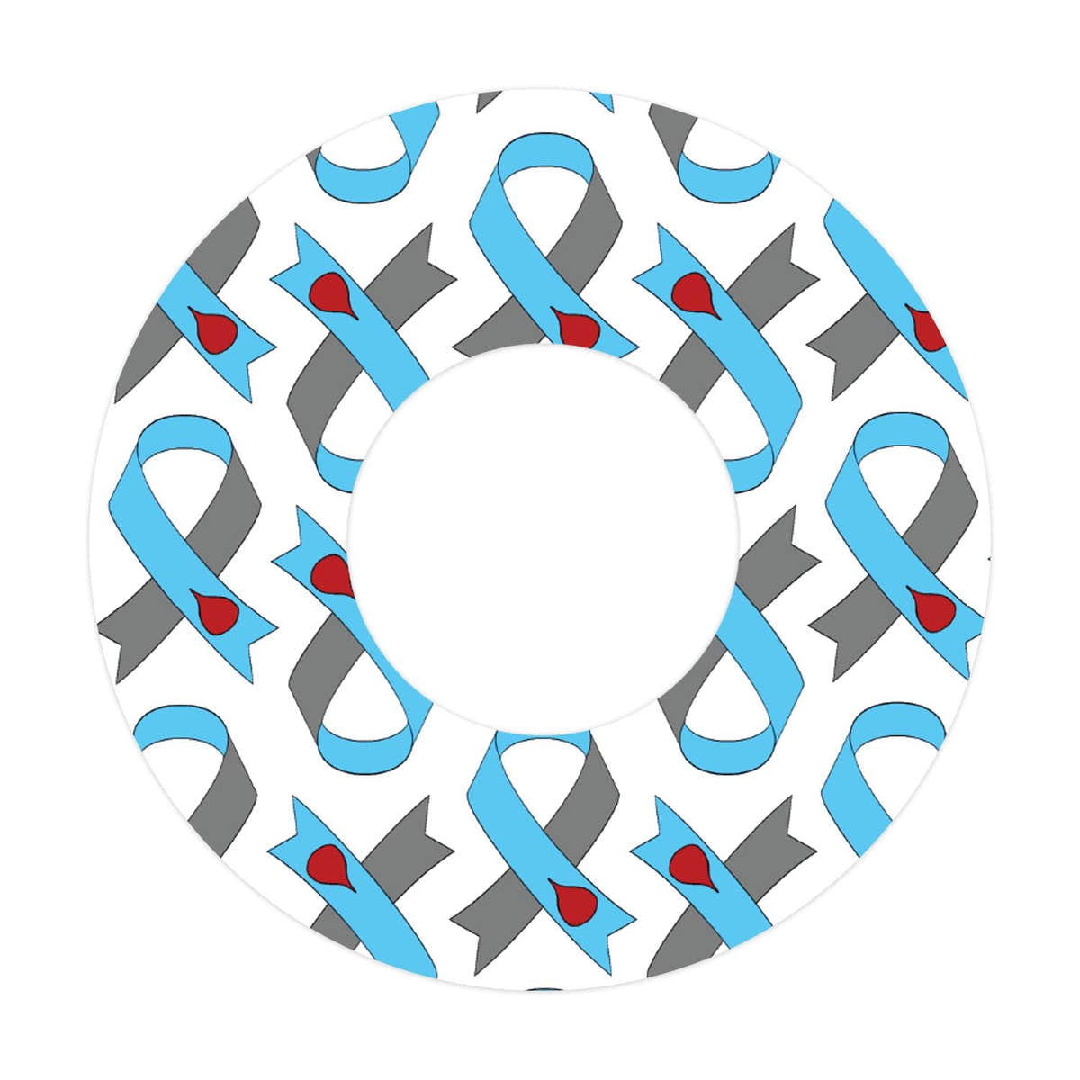 Diabetes Awareness Ribbon Patch  Tape Designed for the FreeStyle Libre 2