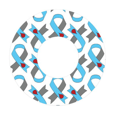 Diabetes Awareness Ribbon Patch  Tape Designed for the FreeStyle Libre 2