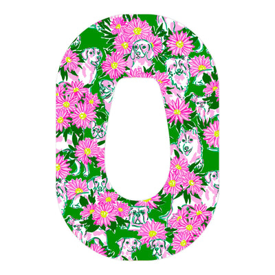 Dogs and Daisies Patch Dexcom G6 Patch Tape - Pump Peelz