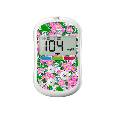 Dogs and Daisies for OneTouch Verio Flex Glucometer