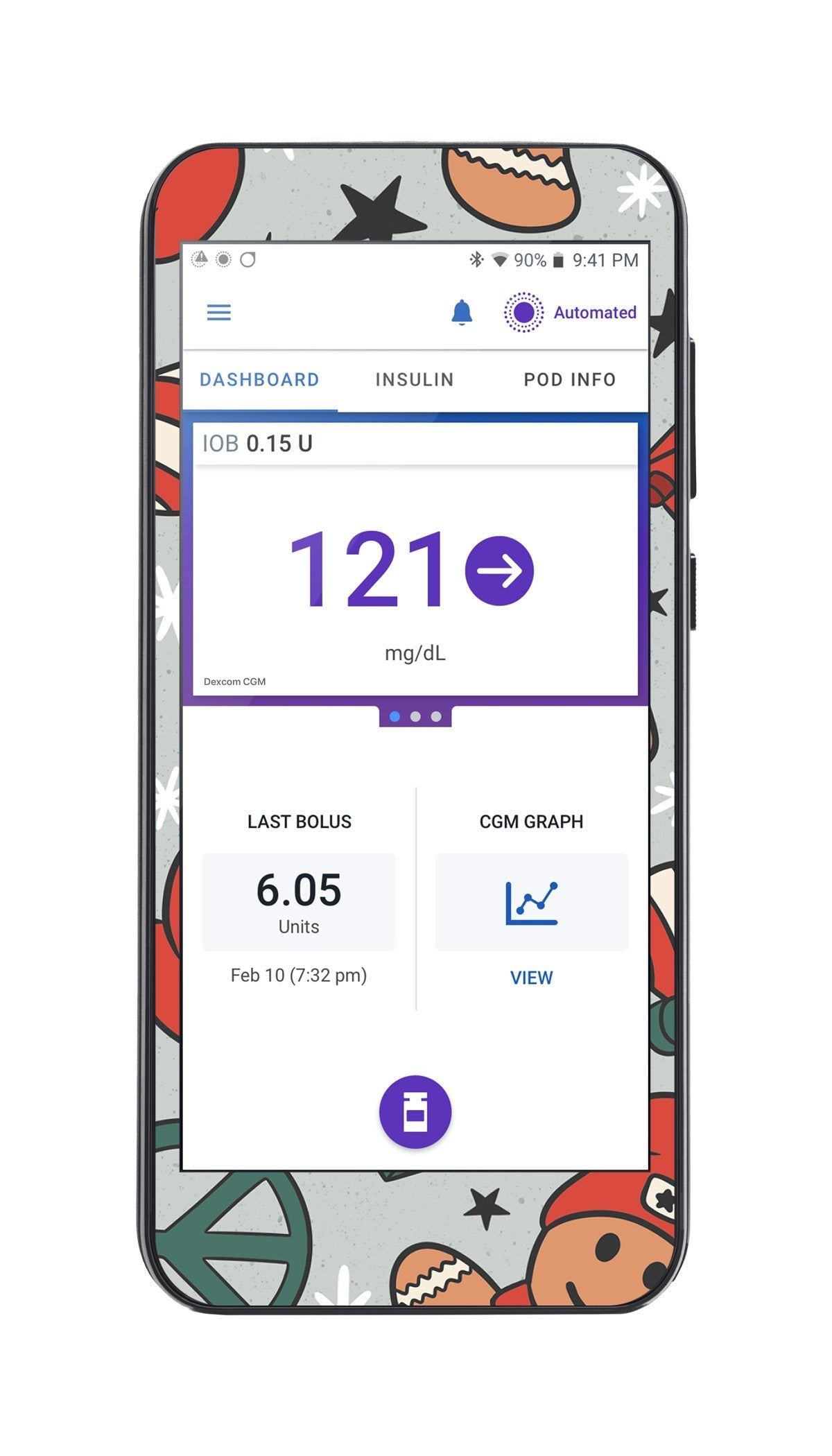 Doughmies Sticker for Omnipod® 5 Controller – Pump Peelz