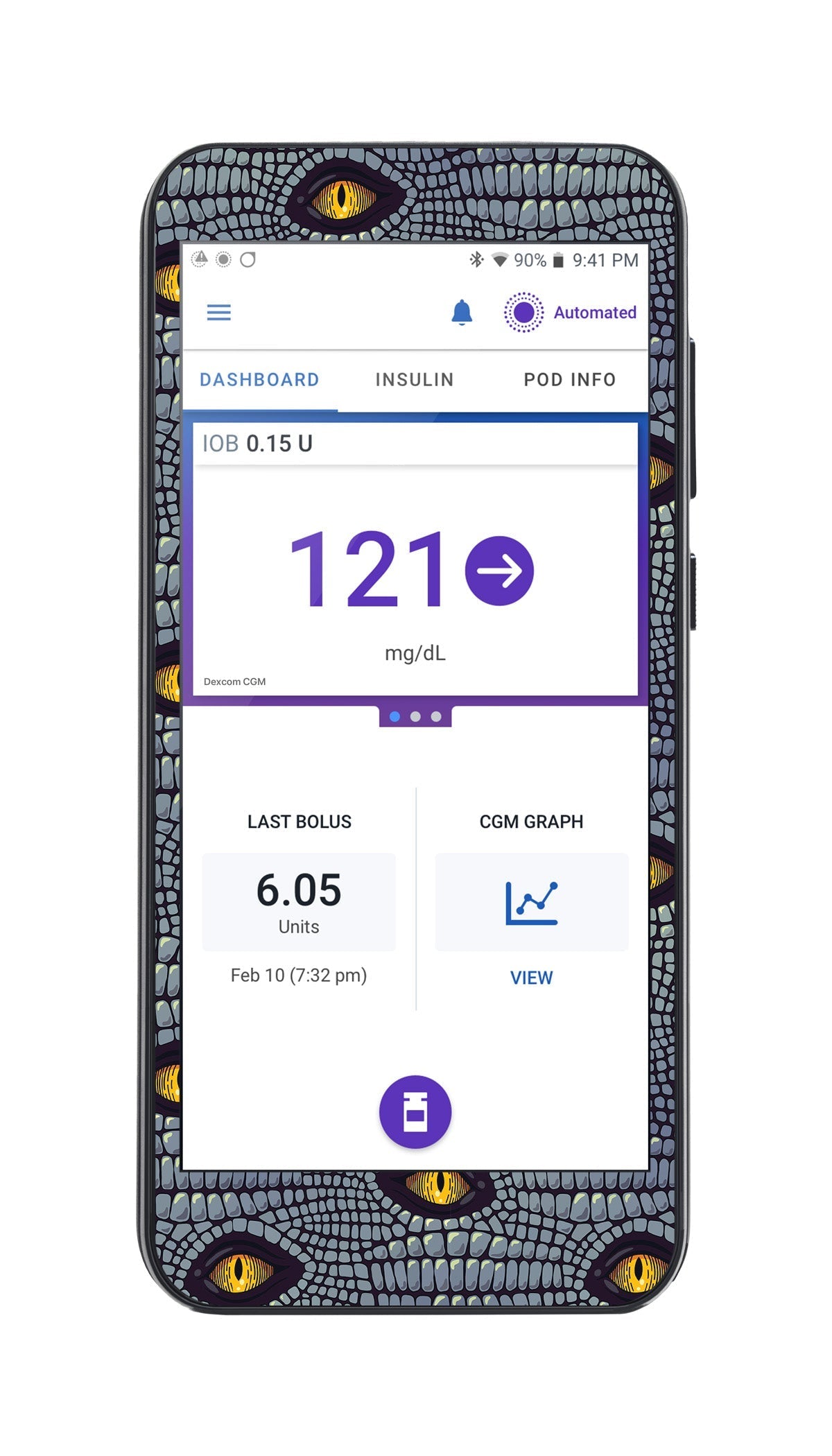 Dragon Sticker for Omnipod® 5 Controller – Pump Peelz