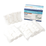 1 1/2" Length Cotton Rolls 5/16"(#1 SM), 3/8"(#2 MD) 2,000pcs/box and 1/2"(#3 LG) 450pcs per box