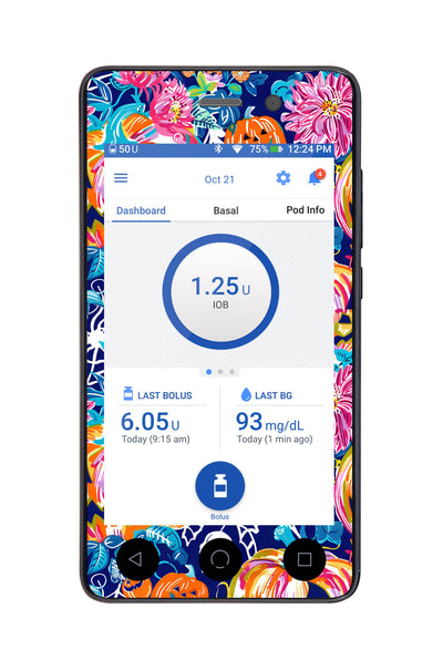 Enchanted Pumpkins Sticker for Omnipod DASH® PDM – Pump Peelz