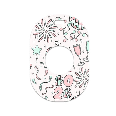 Cheers to '26 Eversense 365 Smart Transmitter Sticker - Pump Peelz