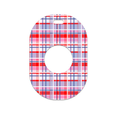 Party Plaid Eversense 365 Smart Transmitter Sticker - Pump Peelz