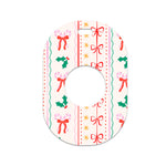 Holly Jolly Ribbon Eversense 365 Smart Transmitter Sticker - Pump Peelz