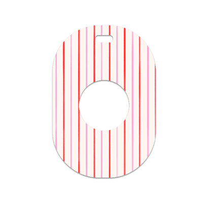 Peppermint Stripes Eversense 365 Smart Transmitter Sticker - Pump Peelz