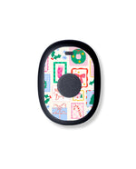 Holiday Greetings Eversense 365 Smart Transmitter Sticker - Pump Peelz