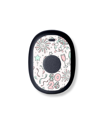 Cheers to '26 Eversense 365 Smart Transmitter Sticker - Pump Peelz