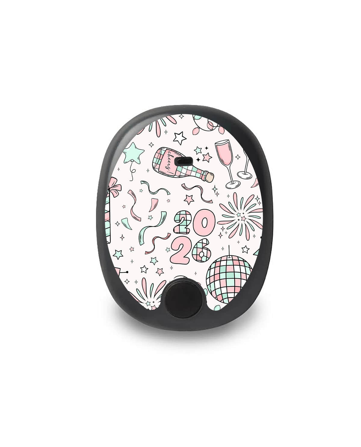 Cheers to '26 Eversense Smart Transmitter Sticker - Pump Peelz