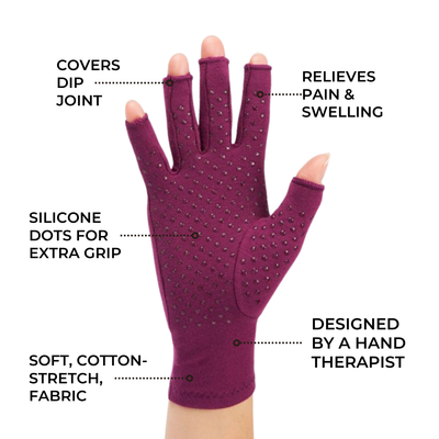 Compression Gloves: Relief From Arthritis - Extra Grip