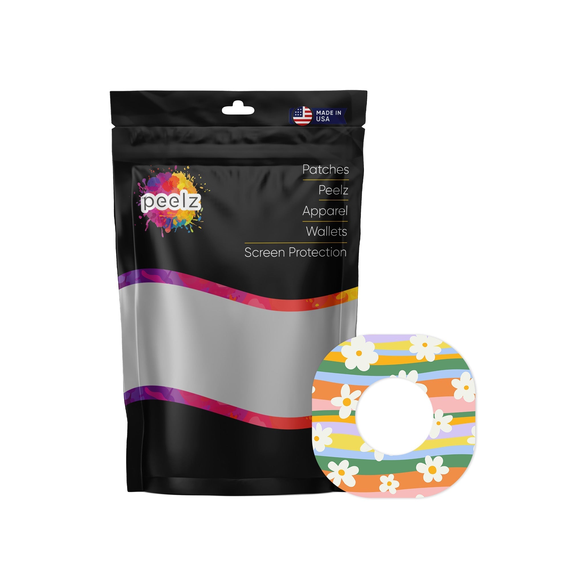 Floral Swirls Dexcom G7 and Stelo Patch Tape - Pump Peelz