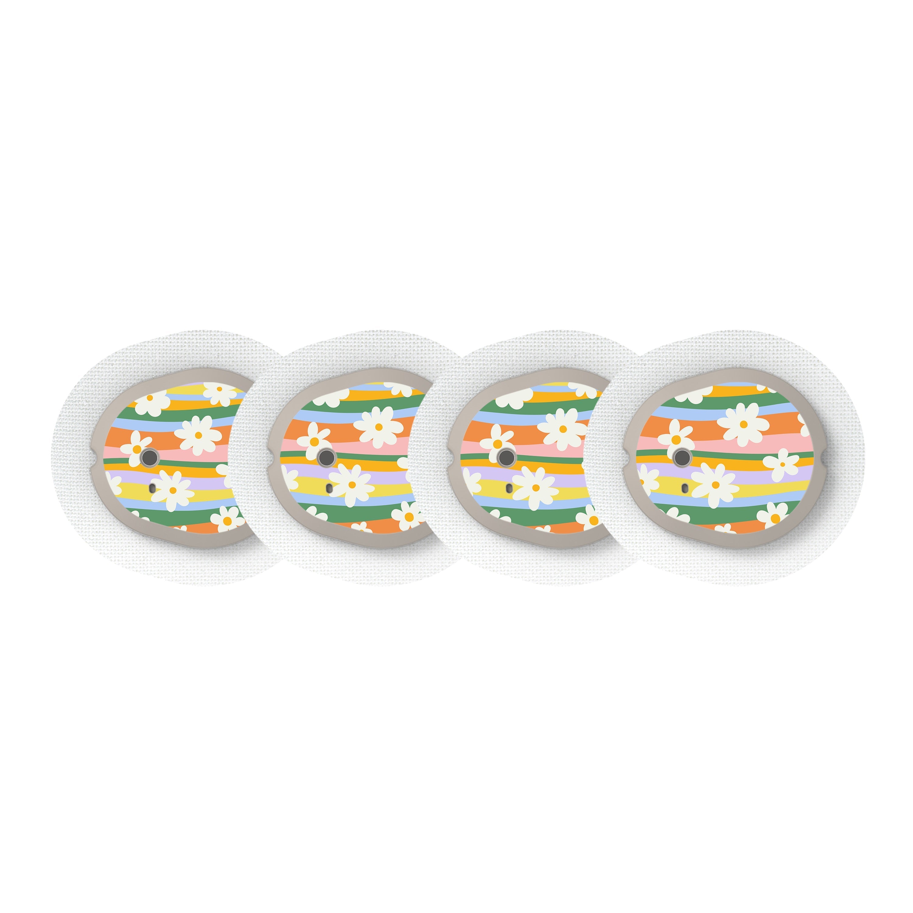 Floral Swirls Sticker Designed for the DEXCOM G7 and Stelo Transmitter