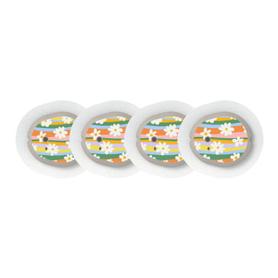 Floral Swirls Sticker Designed for the DEXCOM G7 and Stelo Transmitter