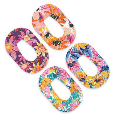 Floral Variety Patch Tape Designed for the Dexcom G6