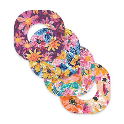 Floral Variety Dexcom G7 and Stelo Patch Tape - Pump Peelz