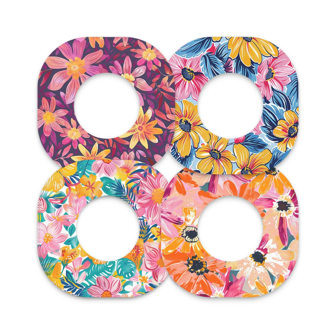 Floral Variety Dexcom G7 and Stelo Patch Tape - Pump Peelz