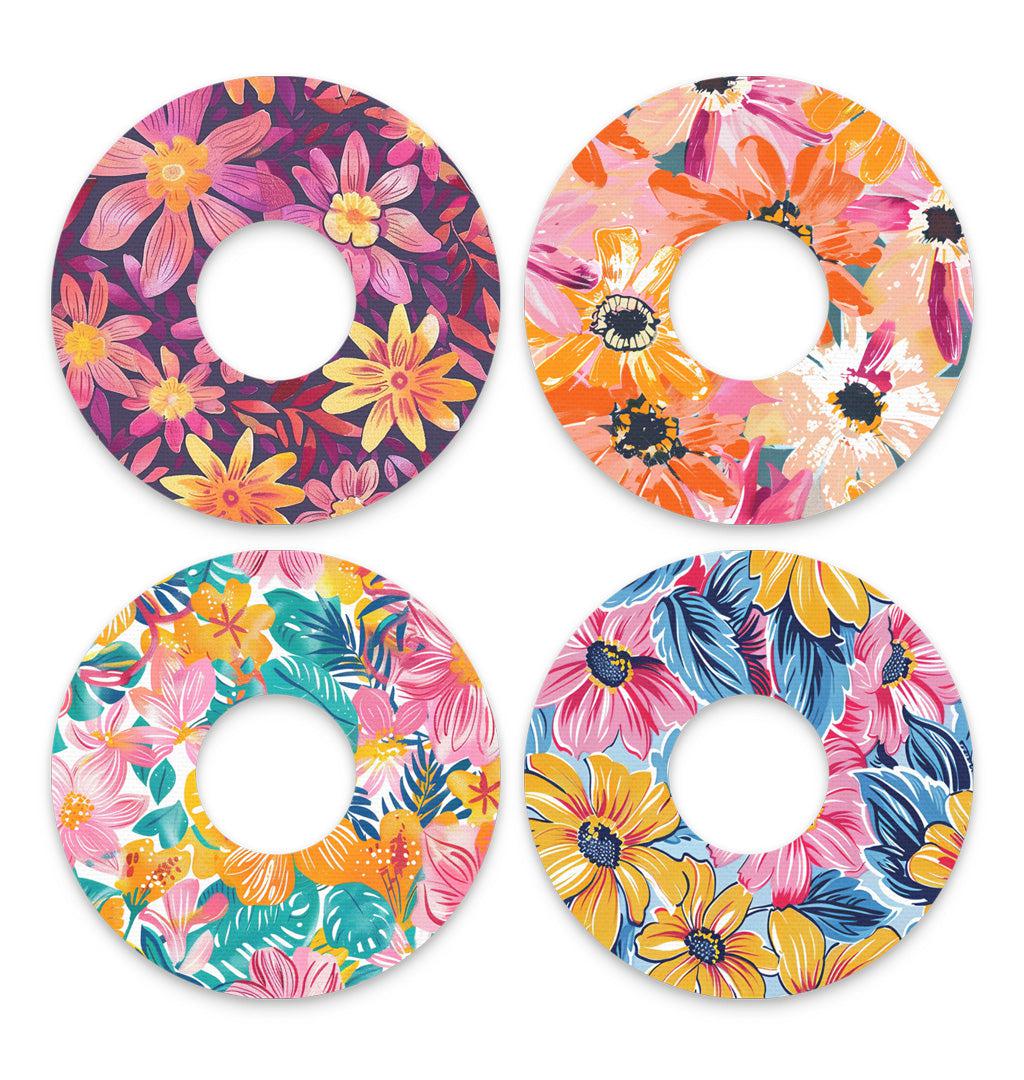 Floral Variety FreeStyle Libre 3 Plus & Lingo  Patch Tape - Pump Peelz