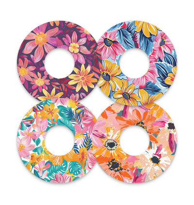 Floral Variety FreeStyle Libre 3 Plus & Lingo  Patch Tape - Pump Peelz