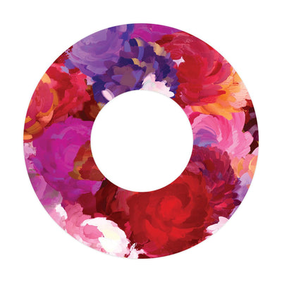 Flower Bouquet Patch  Tape Designed for the FreeStyle Libre 2