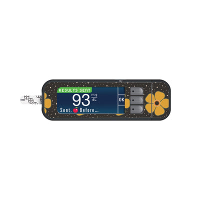 Flower Power Sticker for Bayer Contour Next Glucometer