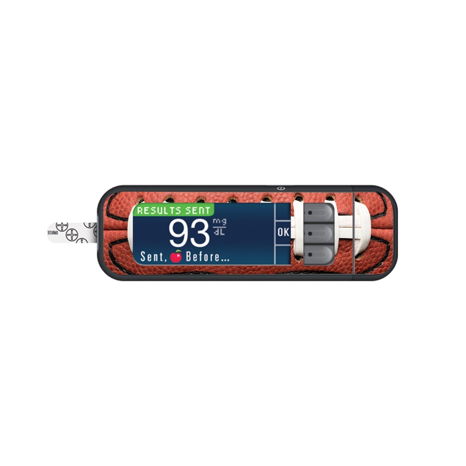 Football Sticker for Bayer Contour Next Glucometer