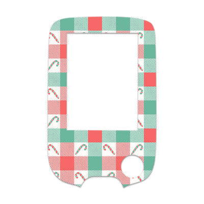 Peppermint Plaid Freestyle Libre 2 Sticker - Pump Peelz