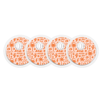 Terracotta Tides FreeStyle Libre 3 Plus & Lingo  Sensor Sticker - Pump Peelz