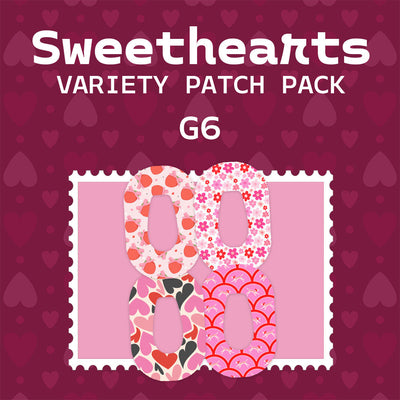 Sweethearts Variety Dexcom G6 Patch Tape - Pump Peelz
