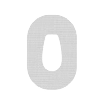 Solid Color Platinum Dexcom G6 Patch Tape - Pump Peelz